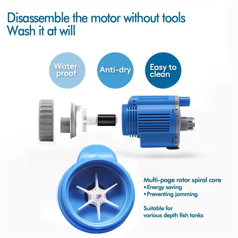 6в1 Электрический Очиститель аквариума фильтр насос Лилия Труба Аквариум