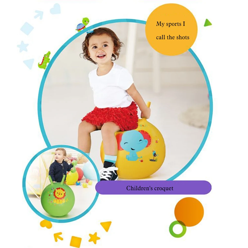 Детские мячи хопперы для детей прыжков развивающие игрушки спорта на открытом