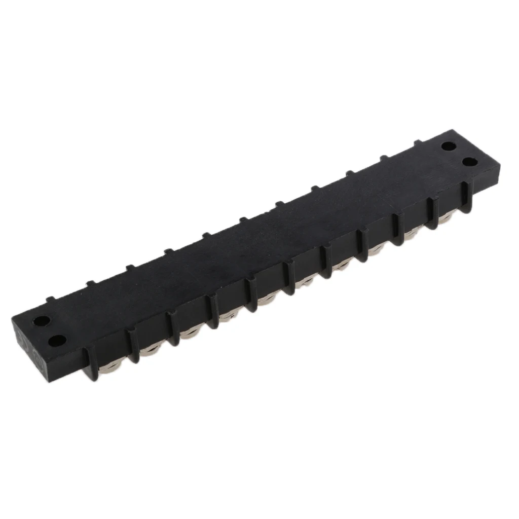 

10 Circuit 30A Terminal Block with Nickel Plated Brass Contacts for Boats