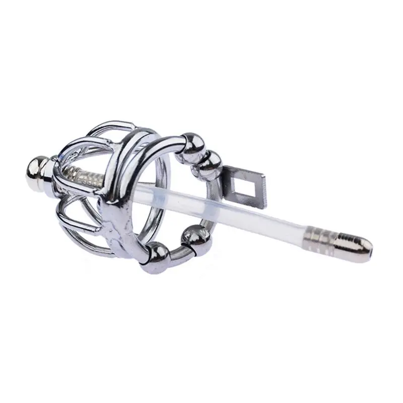 Массажное кольцо для пениса из нержавеющей стали бандаж петуха клетка