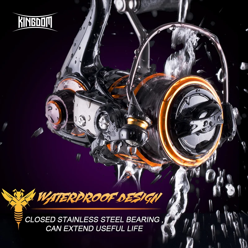 Катушка для спиннинга Kingdom Micro Fly 1000 2000 3000 катушка Ul пресной и соленой воды катушки