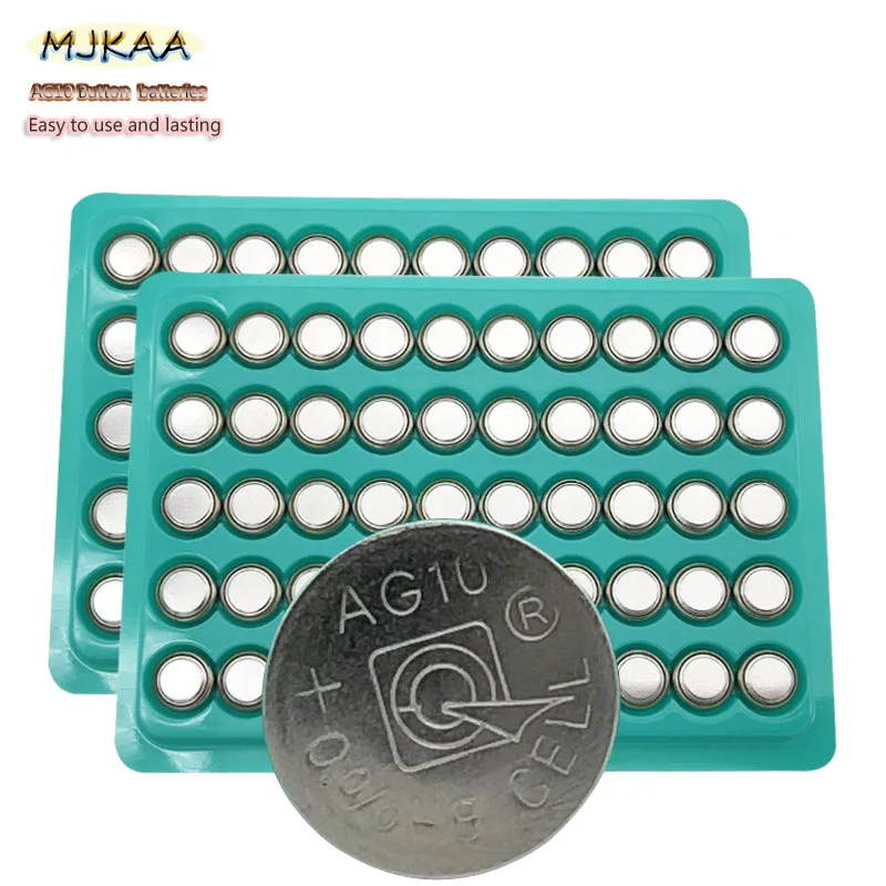 100 шт. AG10 LR1130 1130 SR1130 389A LR54 L1131 1 5 В кнопки батареи mp3 плееры игрушки часы Zn/MnO2 Batteria|ag10