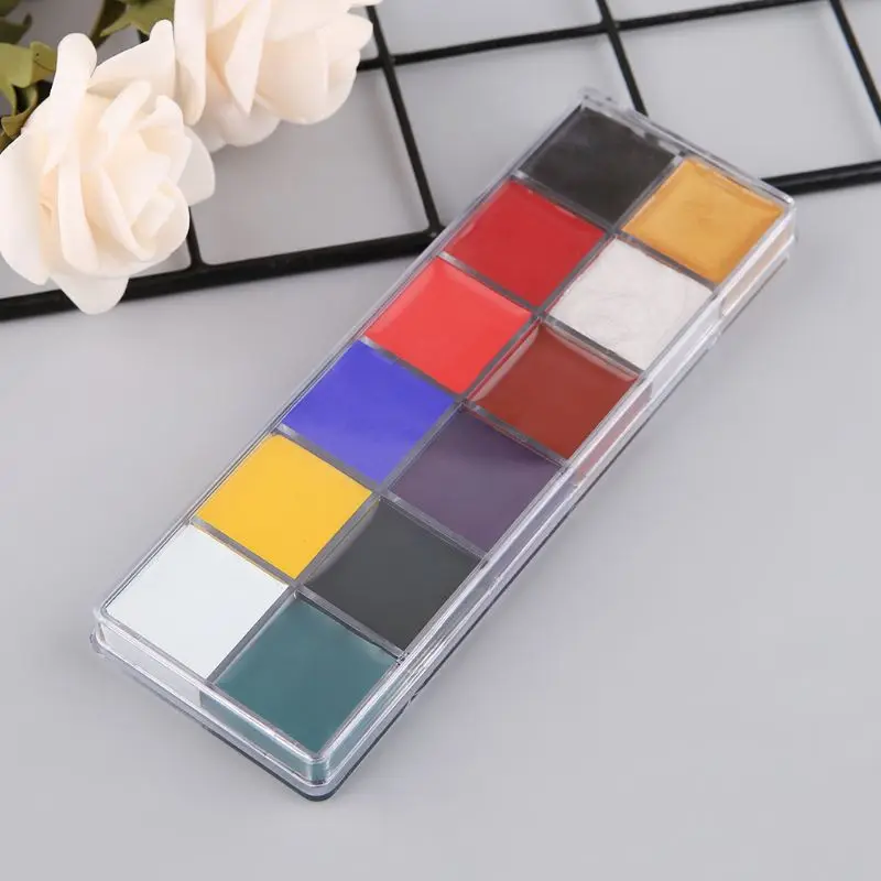 

Professional Face Body 12 Colors Oil Painting Paint Pigment for Beauty Kit Makeup Cosmetic Supplies pigment powder