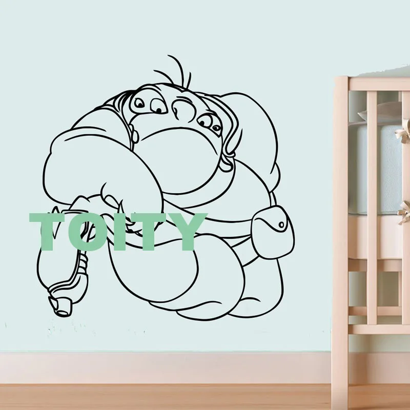 Лило и Стич Aloha Pleakley Jumba наклейка «Ohana значит семья» означает мультфильм виниловая наклейка на стену искусство Дети Детская домашний декор - Цвет: H58cm x W57cm