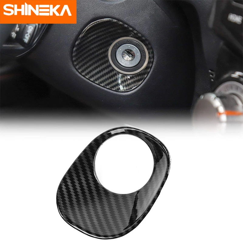 

Переключатель зажигания SHINEKA для Toyota 4runner, отделка замка из АБС-пластика и углеродного волокна, зернистость красного цвета для Toyota 4runner SUV ...