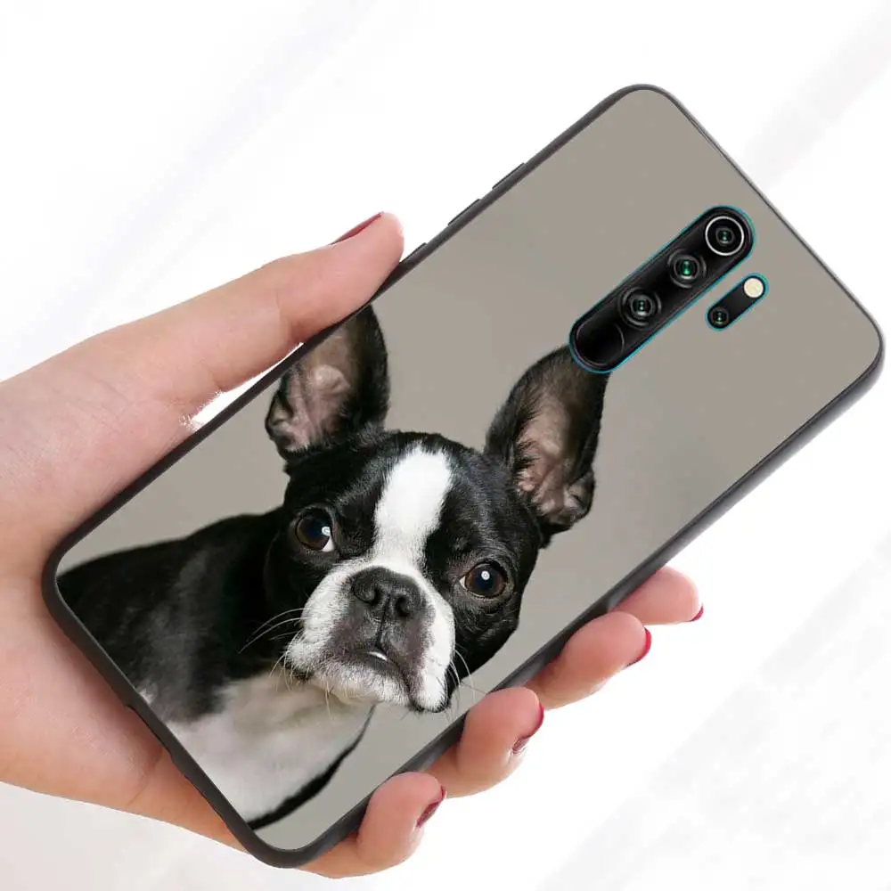 Silicone Phone Case For Xiaomi Redmi Note 10 11 9 9S 8T 8 Pro 7 9A 9C 10S 11S Soft TPU Back Cover Coque Funda French Bulldog Dog