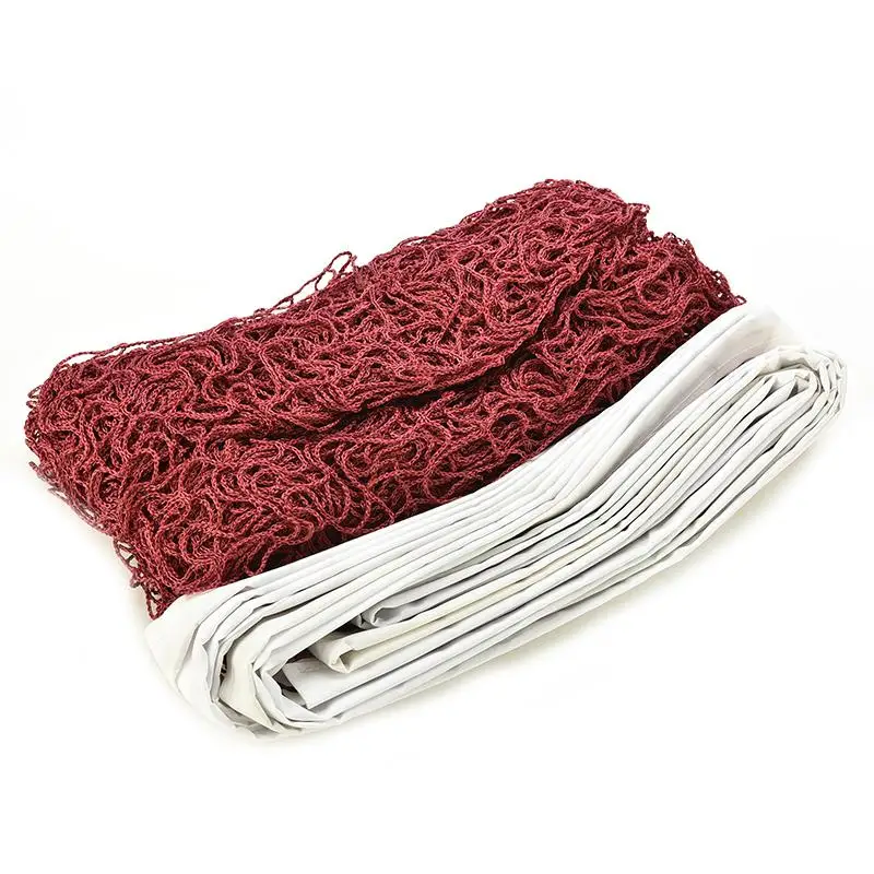 

Outdoor Sports Training Standard Braided Badminton Net 6m X 0.75m Durable White Hem Green / Red Mesh 1PC