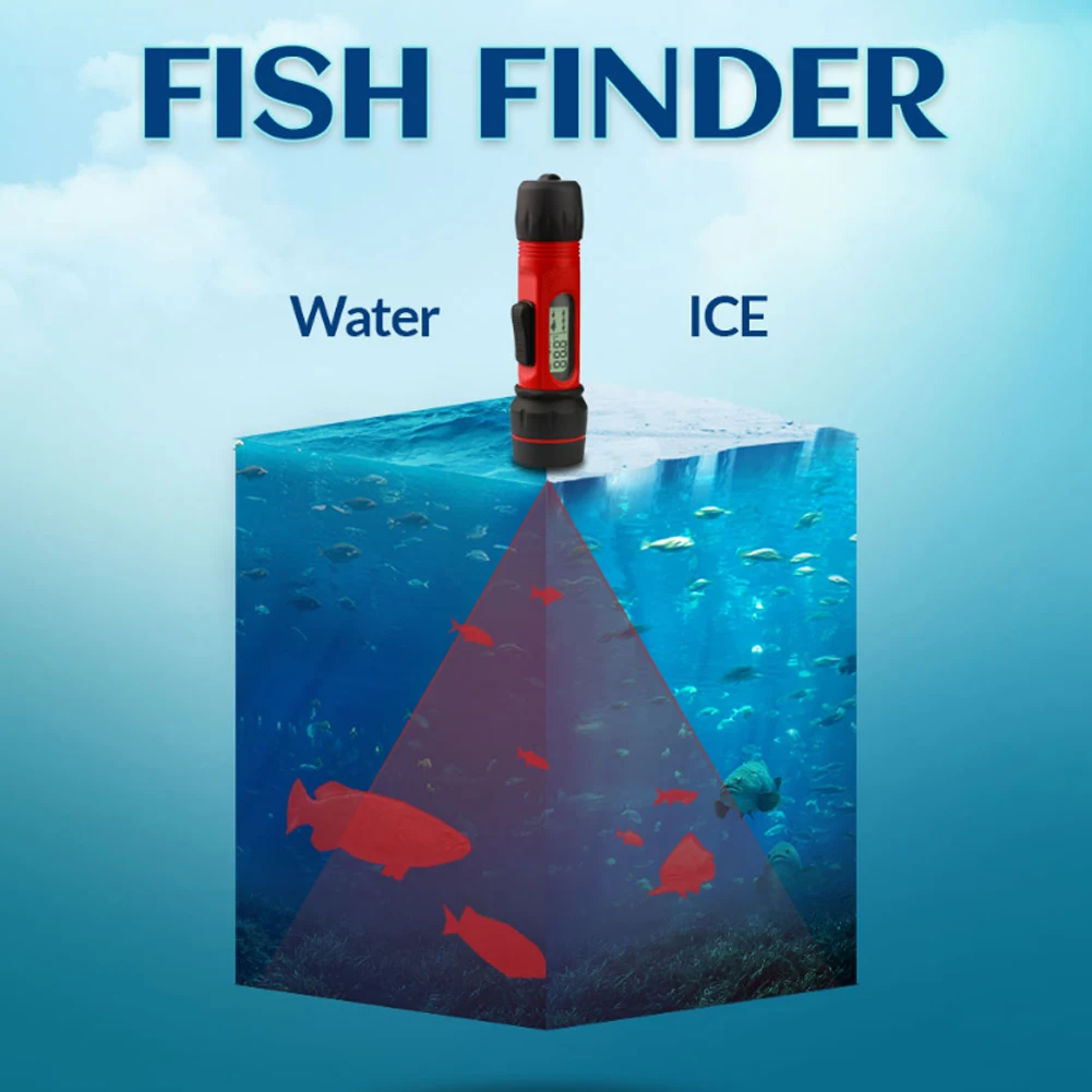 Новый эхолот для подледной рыбалки рыболокатор беспроводной глубина 0 8 90 м