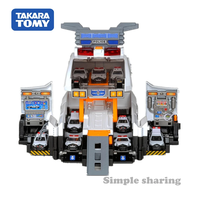 Takara tomy tomica Деформация полиция патруль автомобиль игрушка литая образовательные