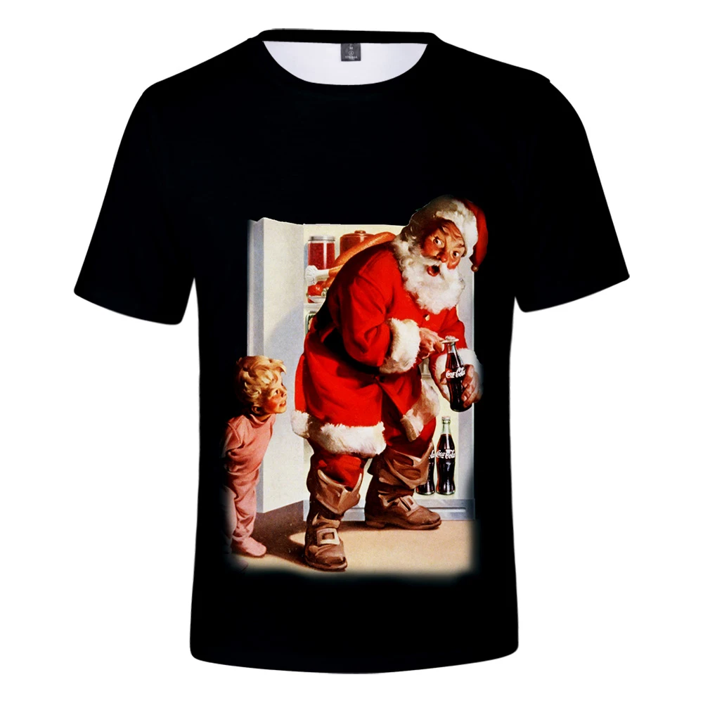 

Merry Christmas 3D t shirt men/women/kids New Sale Fashion print Short sleeve tees Christmas night 3D tshirts child casual tops
