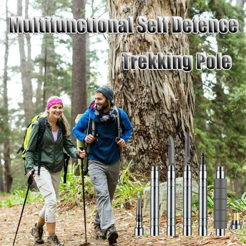 Уличный альпеншток для выживания самозащиты прогулок защиты тактический