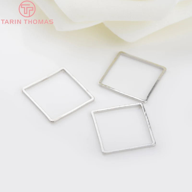 Латунные квадратные закрытые кольца соединительные для изготовления ювелирных