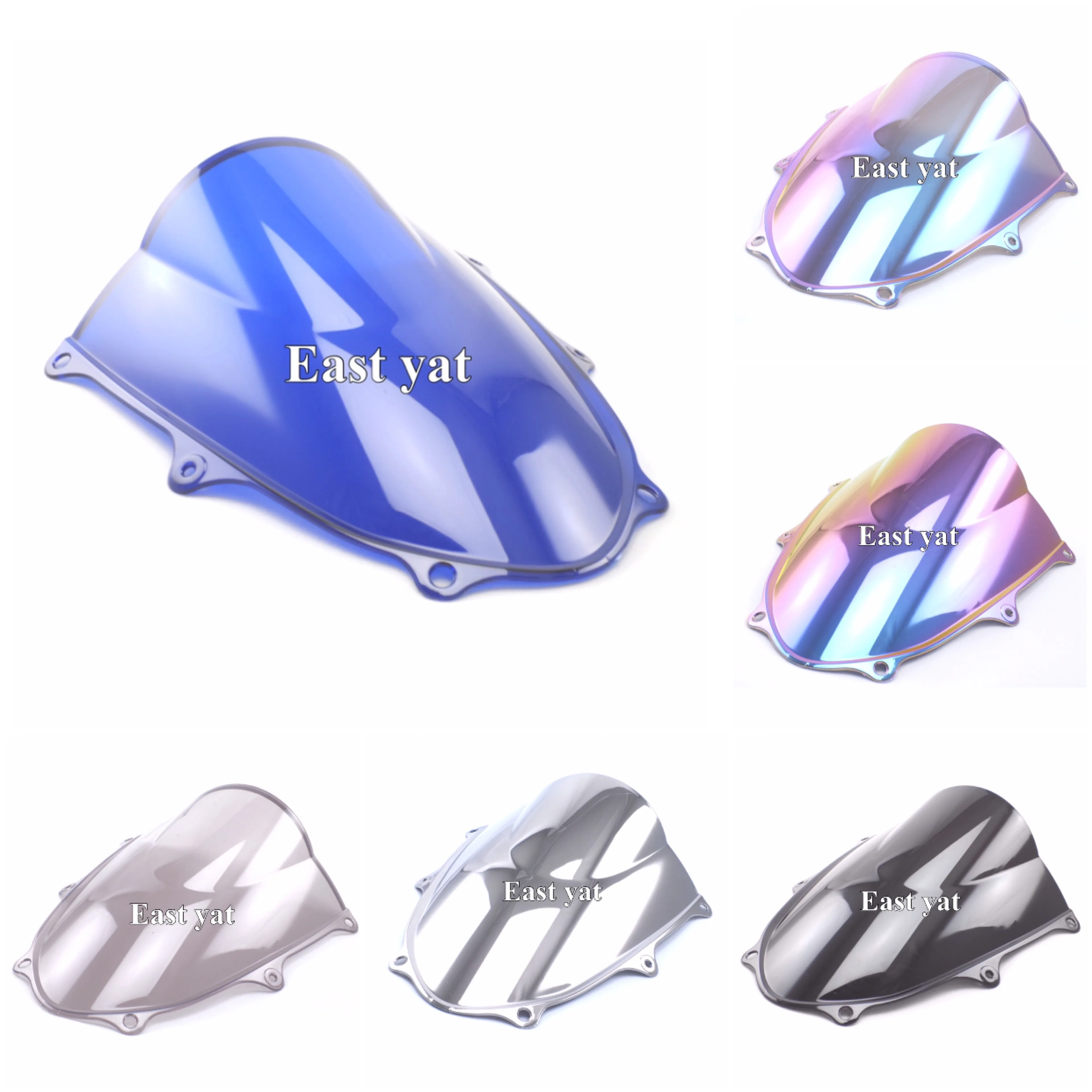 

For GSXR1000 K17 GSXR 1000 2017 2018 Motorcycle Double Bubble Windshield WindScreen Screen Black 17 18
