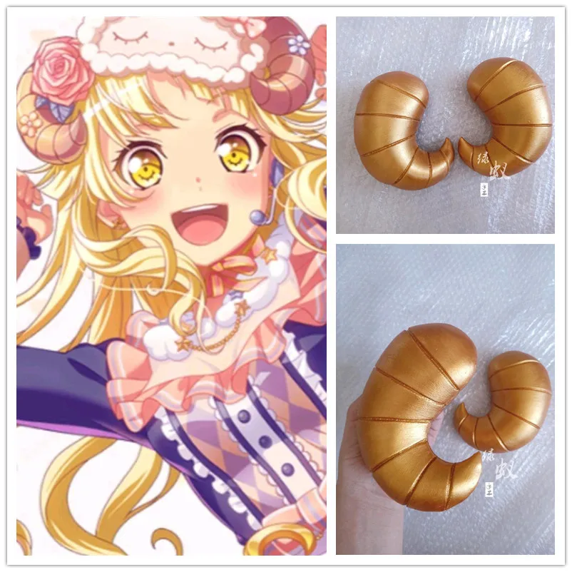 Аниме челка мечта! Головной убор Tsurumaki Kokoro для косплея рога головы зажим реквизит