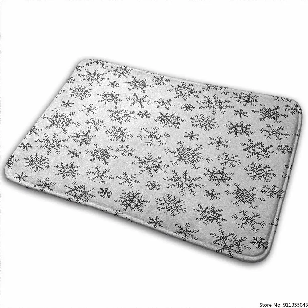 Декоративный коврик в виде снежинки для ванной хорошая эластичность