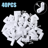 40pcs l types mounting mounting plastic feet with screw for game board set terminal blocks accessories