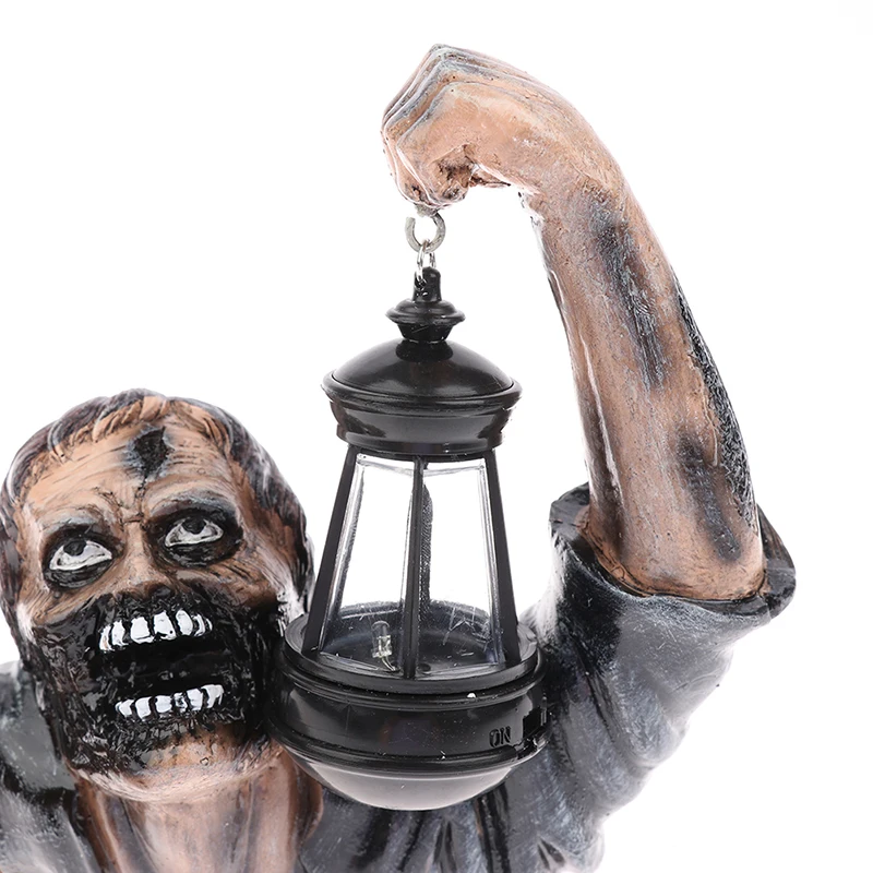 

Полимерные садовые статуи horrorзомби-фонарики на Хэллоуин, статуя гнома из фильма ужасов для газона, настенная скульптура, статуя, домашний д...