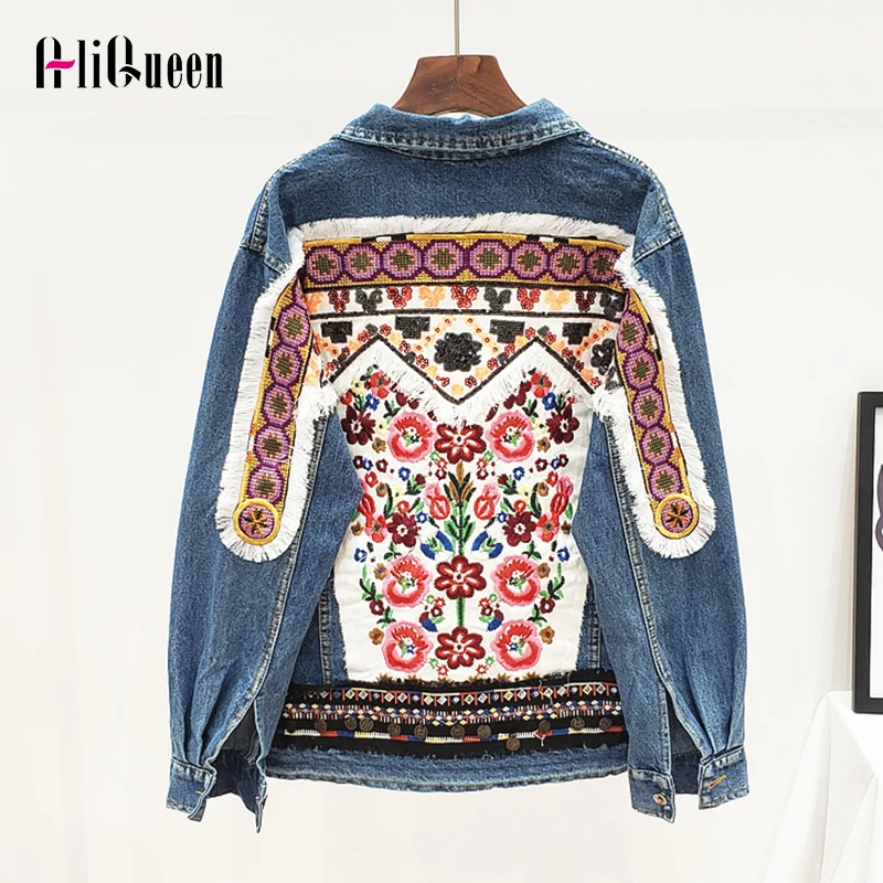 Женские Модные свободные джинсы для женщин Осень зима пальто Верхняя одежда