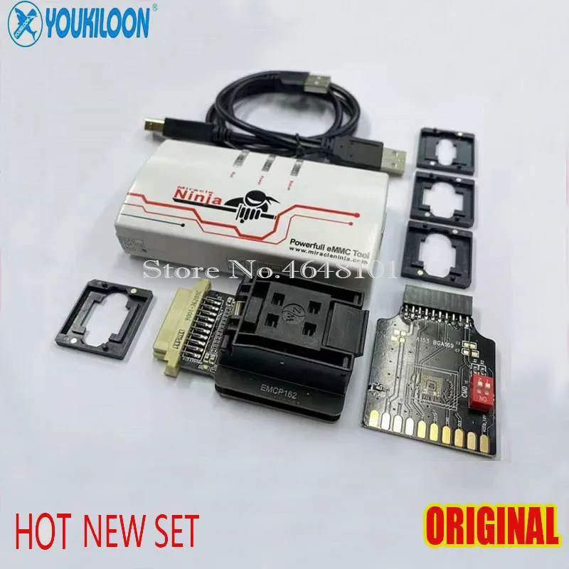 Мощный eMMC Tool Miracle Ninja box /miracle Для 4 в 1 BGA 186 162 221 169 254 eMMC|Наборы для ремонта мобильных