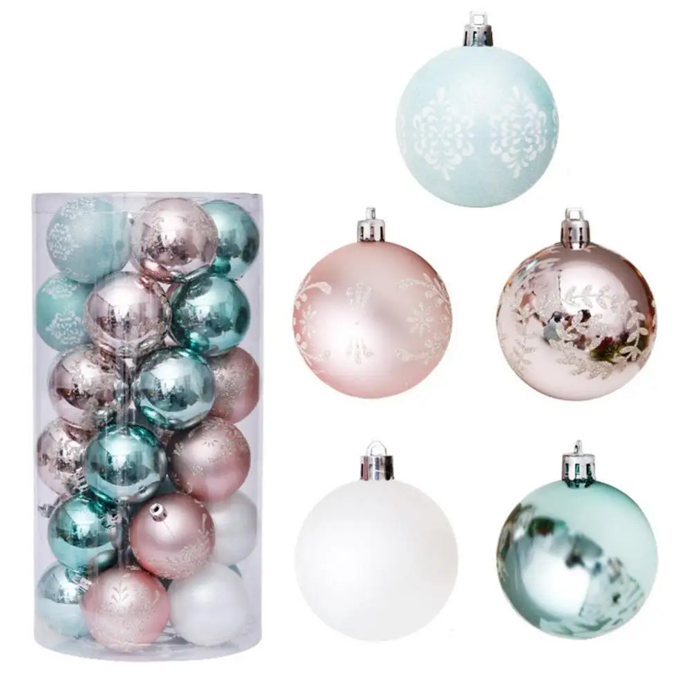 

30 шт., шарики для новогодней ёлки, красные, зеленые, синие