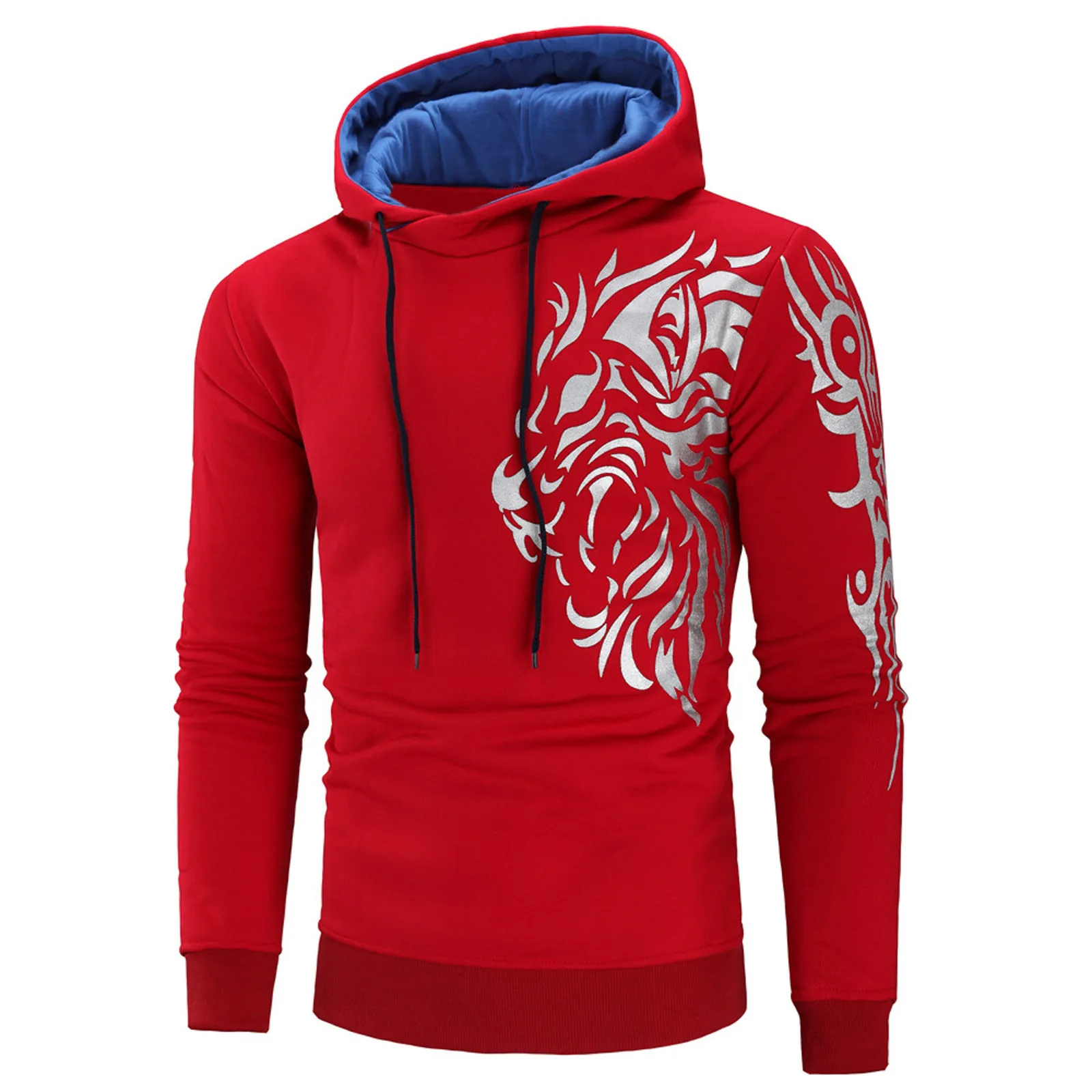 

Funny Men's Black Print Hoody Sweatshirts Aesthetic Tops For Fitness Running Pullover Sweatshirts Hoodies 2021