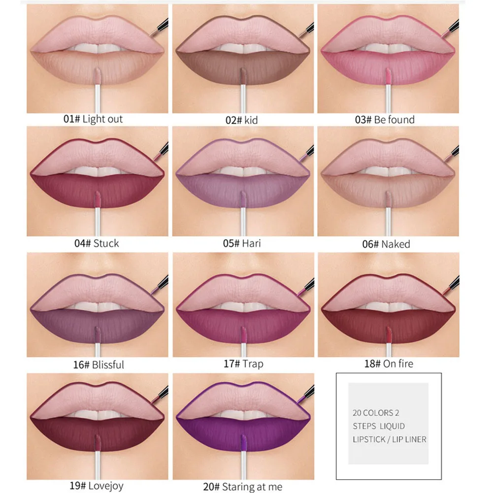 Карандаш для губ Matter Color водостойкая тату-помада макияжа блеск ТИНТ MH88 | Красота и