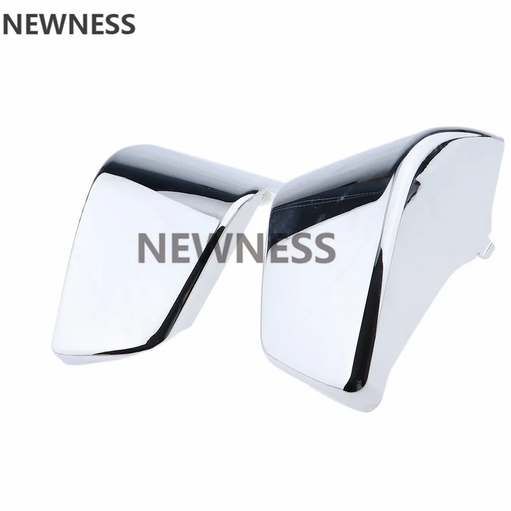 Пара мотоцикла хромированная батарея боковая обтекатель Крышка для Honda Shadow ACE750