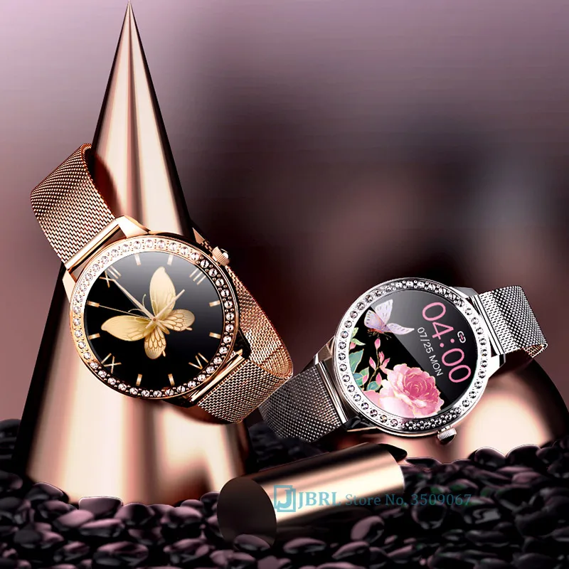 

Diamond Elegant Smart Watch Women Smartwatch Ladies Fitness Bracelet Waterproof Wrist Watch Gold Clock Women Smart-watch Hours