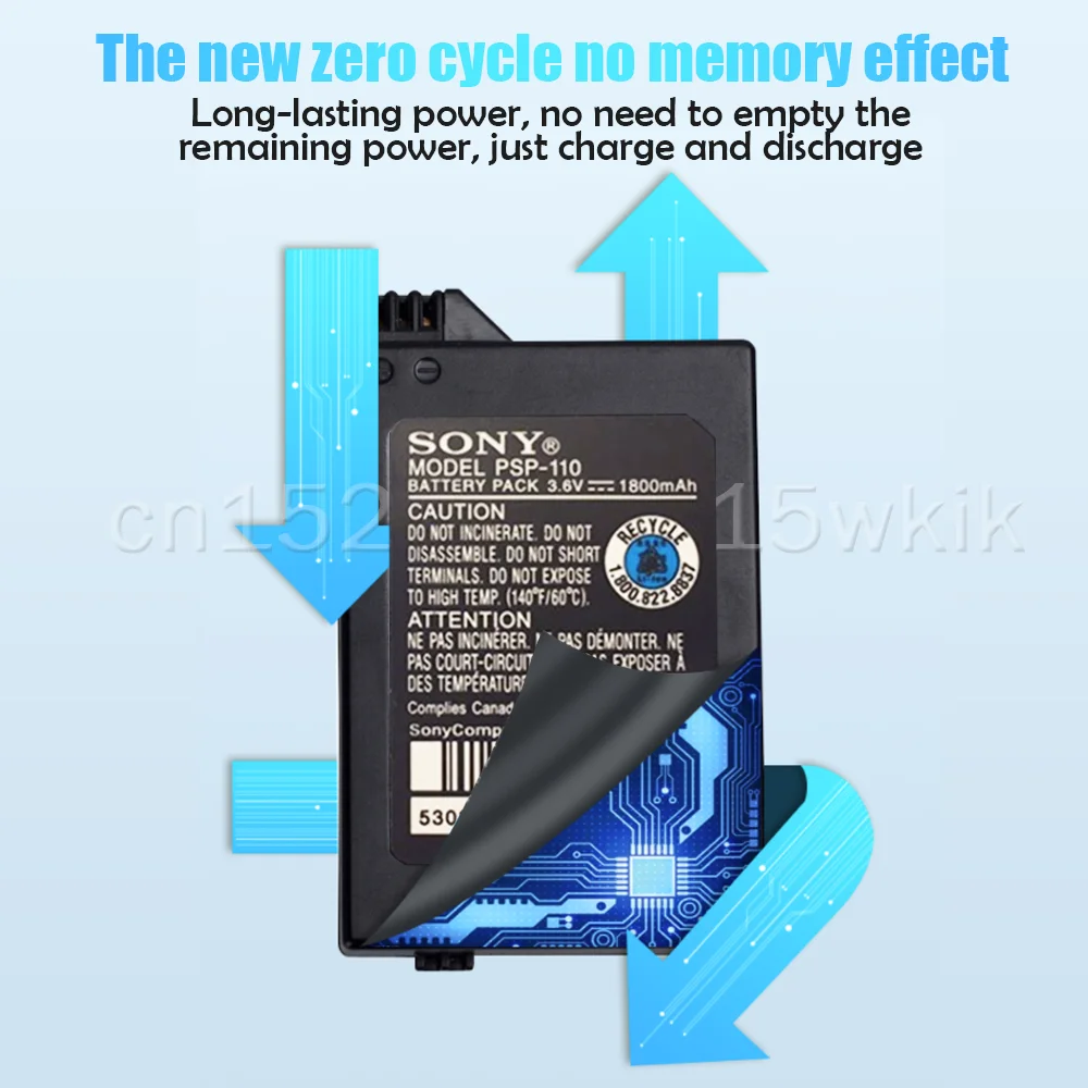 1 шт. Sony 1800 мА/ч 3 6 V литиевая Перезаряжаемые Батарея пакет для SONY PSP-110 PSP-1001 PSP-1000 PSP1000