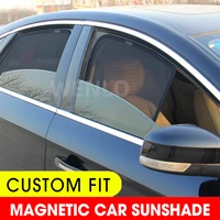 for skoda rapid 2013 2021 side window car sunshade front windshield blind sun shade magnetic mesh protective curtains visor
