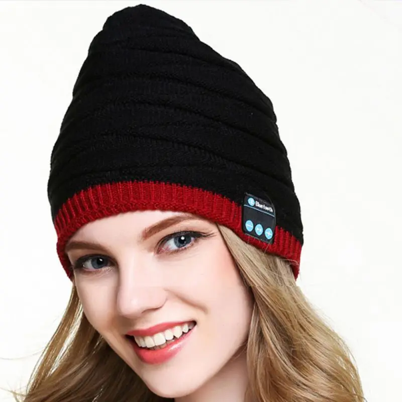 Зимняя Bluetooth шапка с зарядкой от USB встроенная сохраняющая тепло Смарт 4 1