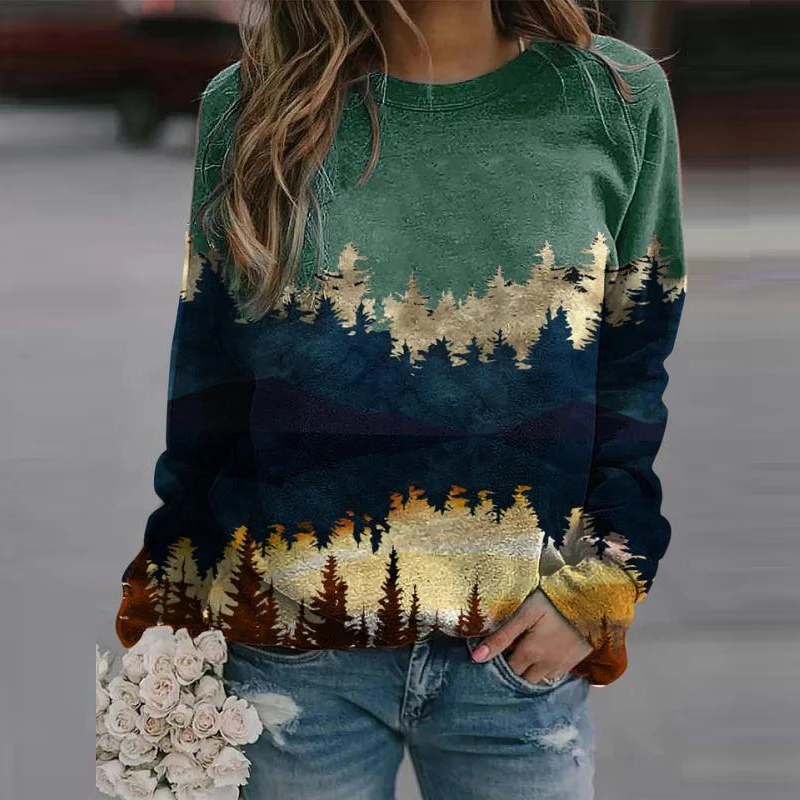 

Halloween Hoodie Sweatshirt Autumn Women Skeleton Pumpkin Pattern Print Long Sleeve Harajuku Casual Loose Plus Size Pullover Top
