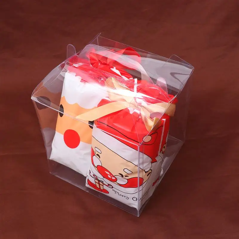 2 шт прозрачная коробка для торта пластиковая упаковки портативные упаковочные