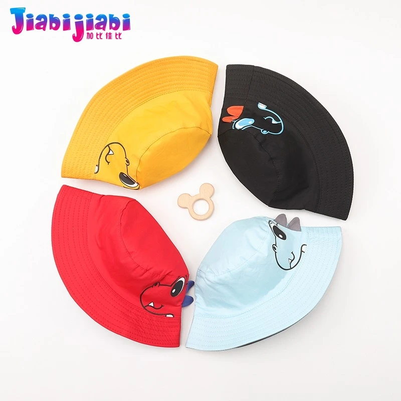 Детская Панама новая весенне-летняя шапка для девочек с рисунком динозавра из