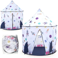 portable toy tent space tent themed pretend play tent space play housespaceship tent for kids foldable pop up rocket play tent