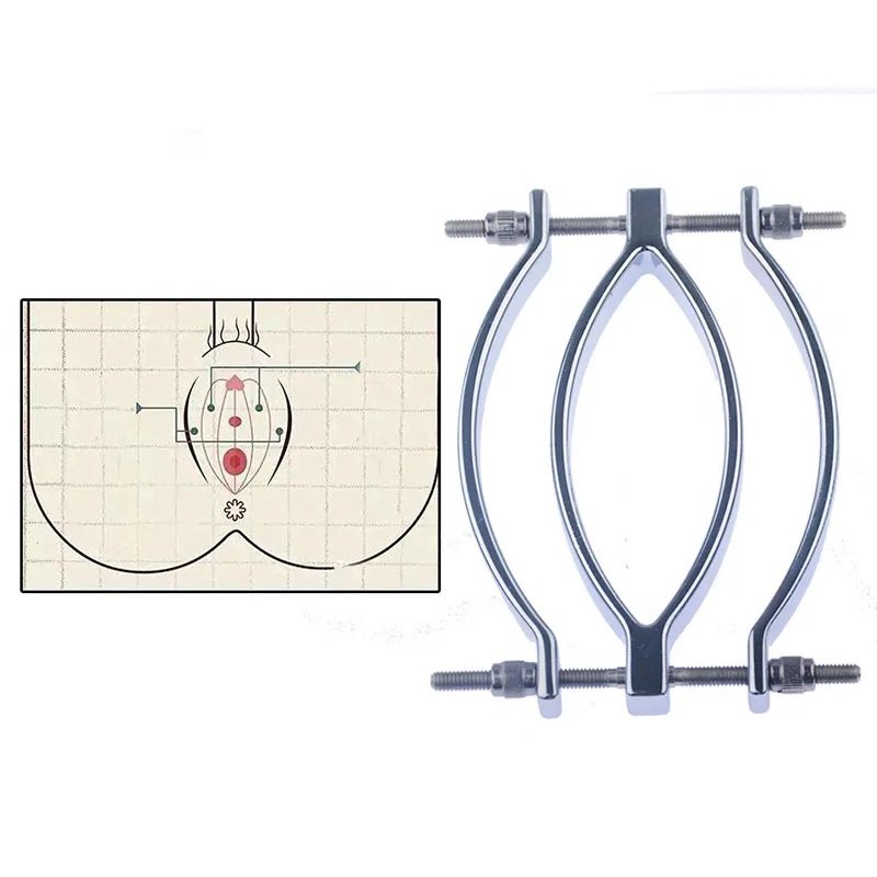 Металлический БДСМ бондаж зажим для губ вагинальный расширитель зажимы
