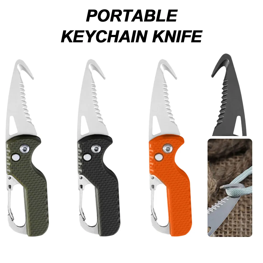 

Folding Knife Tactical Survival Knives Multi Function Pocket Knife Portable Keychain Folding Fruit Cutter Camping Supplies Tool