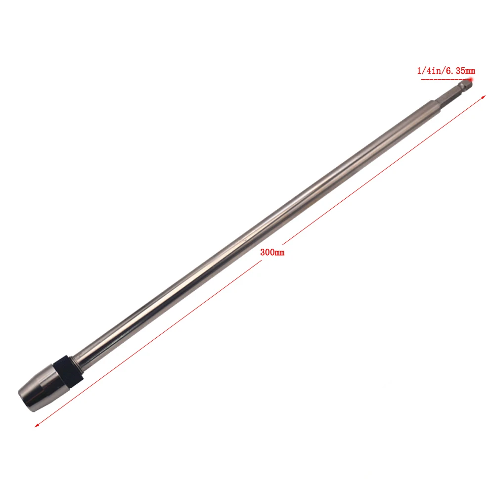 

Shank Extension rod 1/4" Quick Release Screwdriver Drill Bit Holder 300mm