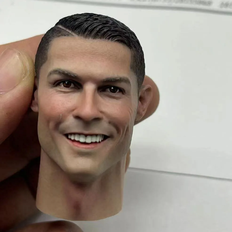 Экшн-фигурка Криштиану Роналду голова с улыбкой подходит для тела 12 дюймов