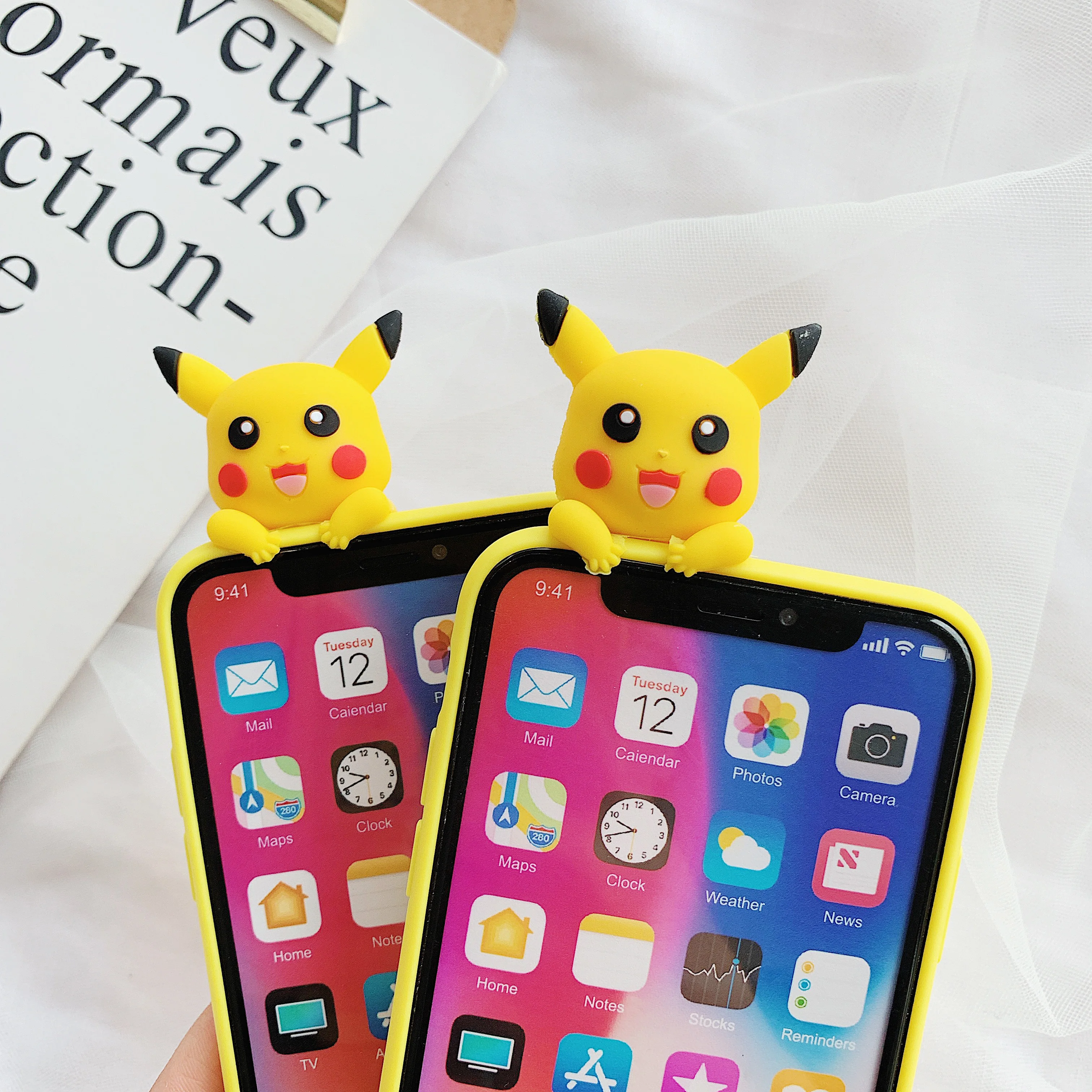2020 новые чехлы для iPhone 11 Pro X XS Max XR 6 6S 7 8 Plus 3D милый мультяшный японский аниме