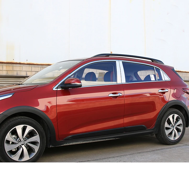 Lsrtw2017 хромированные накладки на окна автомобиля из нержавеющей стали для Kia Rio X Line