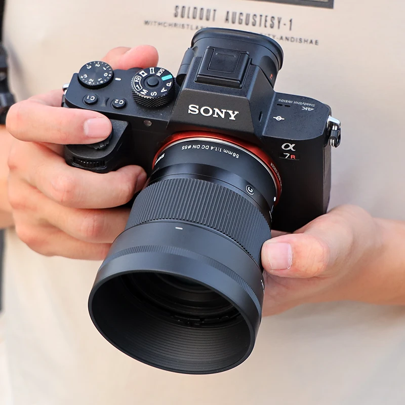 Подержанный Sigma/Sigma 56 мм F1.4 DC DN для камер Sony E mount черный A6500 A6300 A6000 A5100 A5000|Объективы