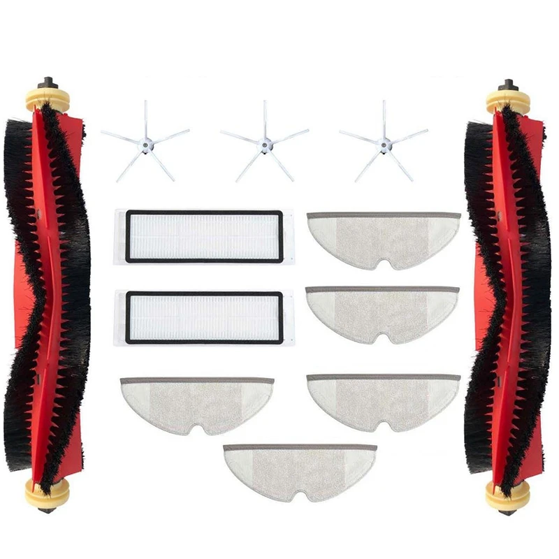 

12 Pack Robot Vacuum Cleaner HEPA Filters Main Brush Accessories for Xiaomi Roborock S4 S5MAX Robot Parts