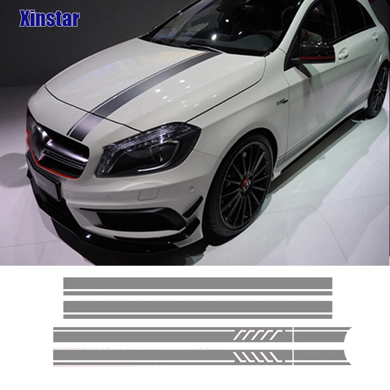 6 шт./лот стикер для кузова автомобиля Mercedes benz AMG A45 GLC45 GLA45 E63 E63S | Автомобили и