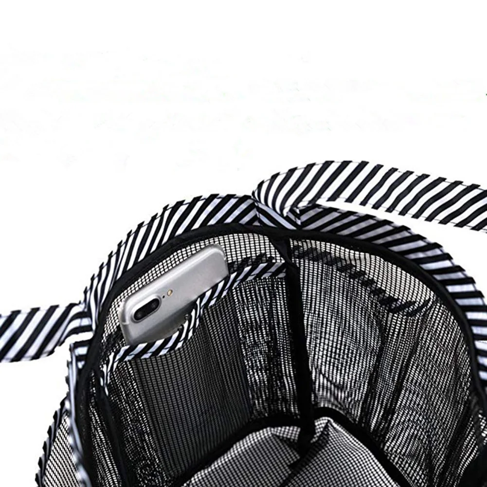 

Basket Quick Dry Bathroom Organizer with 8 Pockets Portable Caddy for Dorm Camping Swimming Shower Caddy Tote Mesh Shower Basket