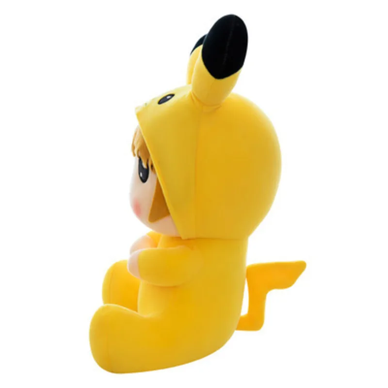 Juguetes de peluche de Pikachued Pokemon para ni&ntilde;as, mu&ntilde;ecos de Anime de Pikachued, pel&iacute;cula de Jap&oacute;n, decoraci&oacute;n del hogar, regalos de cumplea&ntilde;os para ni&ntilde;os, novedad-5