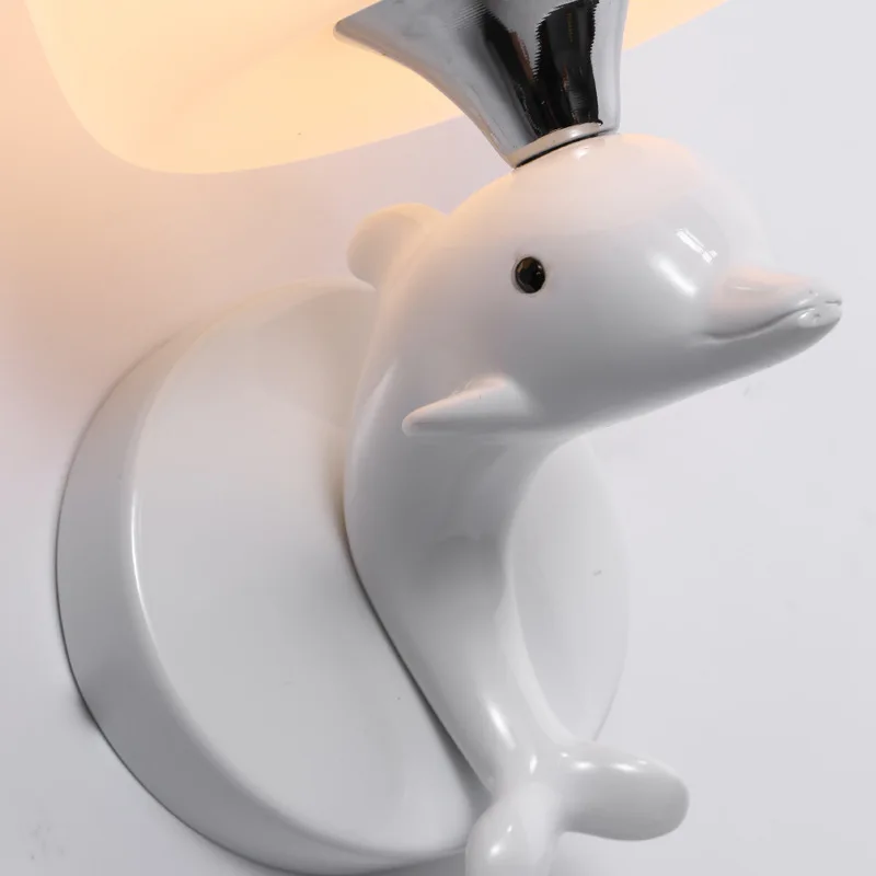 

Modern minimalist dolphin wall lamp Nordic creative INDOOR wall lamp living room bedroom bedside lamp aisle staircase lighting
