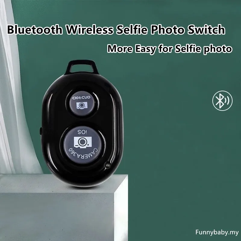 

(Ready Stock)Bluetooth remote Remote Control Shutter for Smart Phone Camera Wireless bluetooth camera Shutter Release button