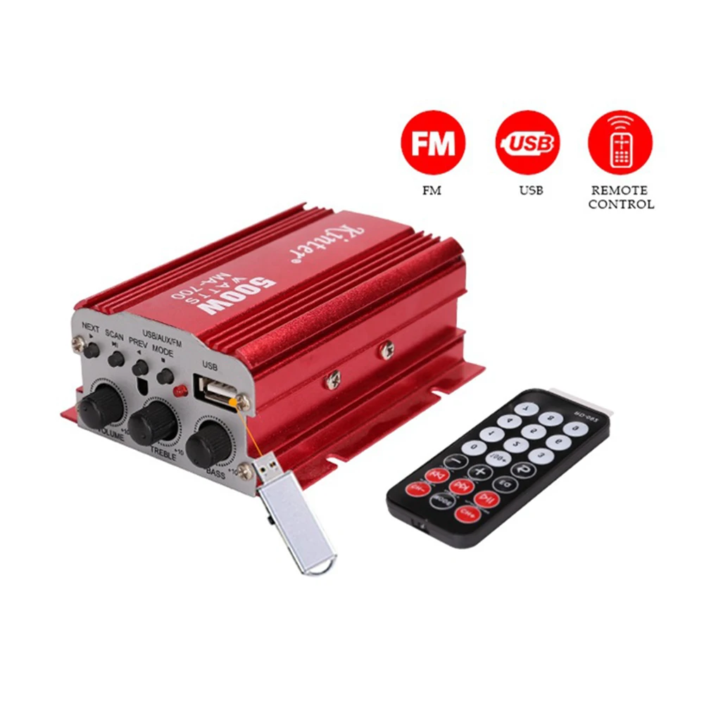 MA 700 Mini аудио USB MP3 Hi Fi усилитель мощности с пультом дистанционного управления для