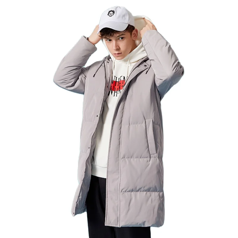 SEMIR 2019 Новая зимняя мужская куртка 2XL сверхдлинное пальто на утином пуху Толстая